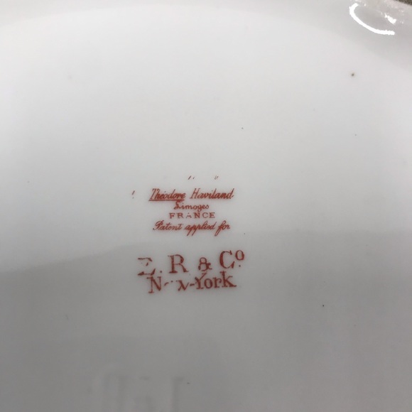 Haviland Limoges Lidded Tureen w Pink Flowers & Gold Trim France - Picture 8 of 9